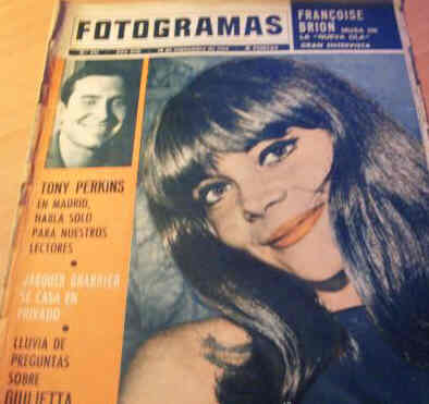 FOTOGRAMAS magazine cover Issue 831 18 September 1964