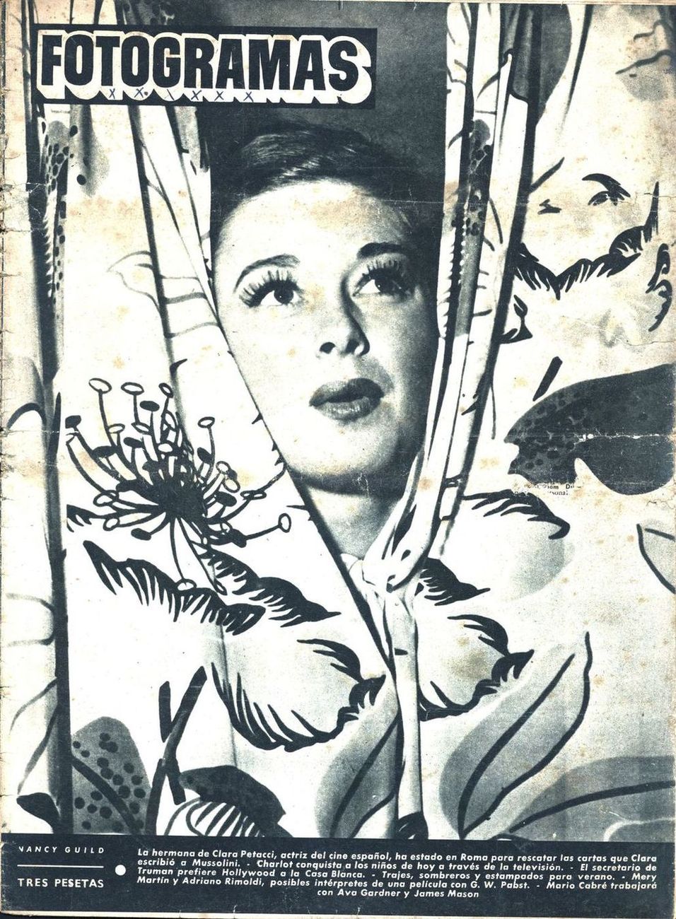 FOTOGRAMAS magazine cover Issue 84 14 April 1950