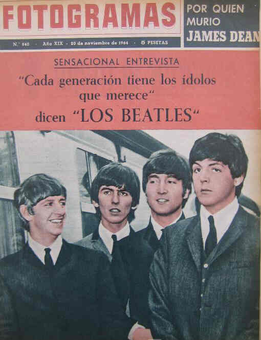 FOTOGRAMAS magazine cover Issue 840 20 November 1964