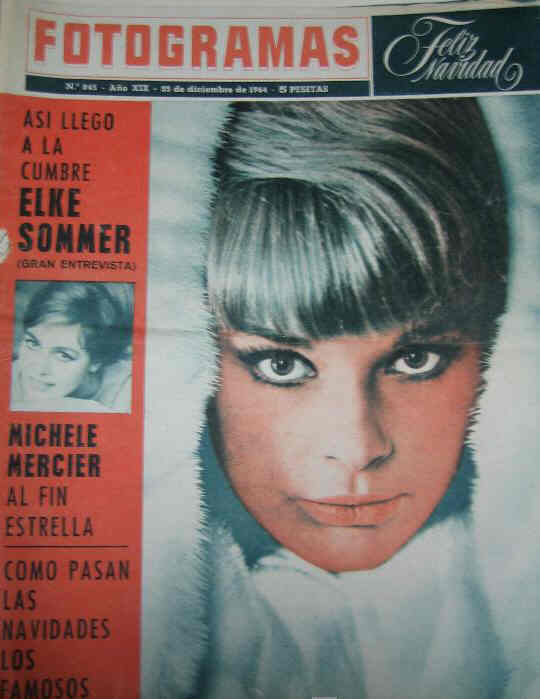 FOTOGRAMAS magazine cover Issue 845 25 December 1964