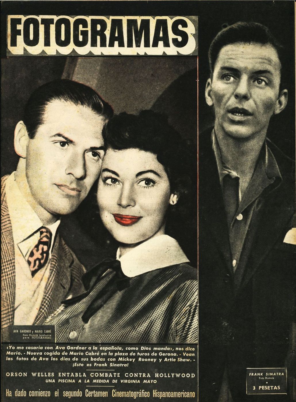 FOTOGRAMAS magazine cover Issue 87 19 May 1950
