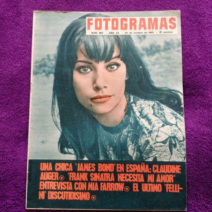 FOTOGRAMAS magazine cover Issue 889 29 October 1965