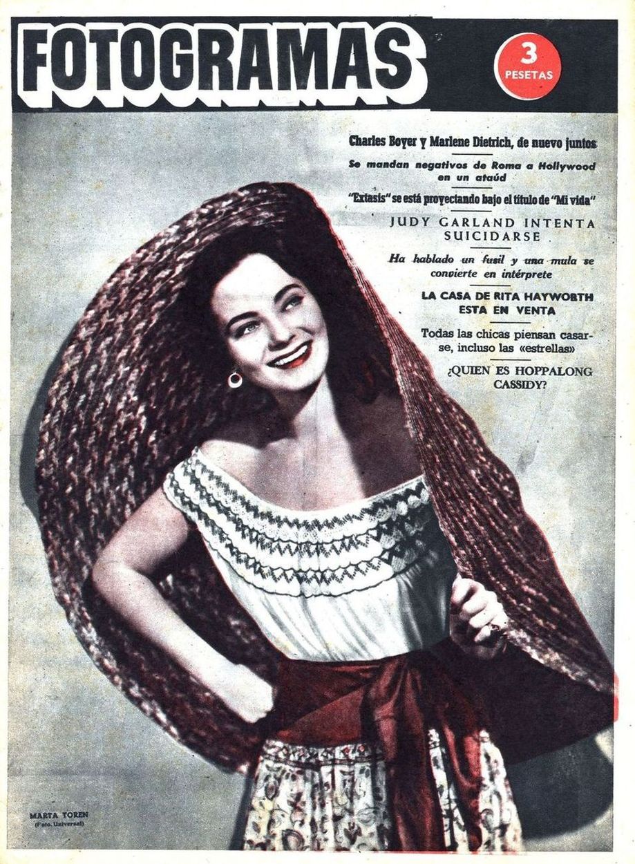 FOTOGRAMAS magazine cover Issue 92 22 July 1950