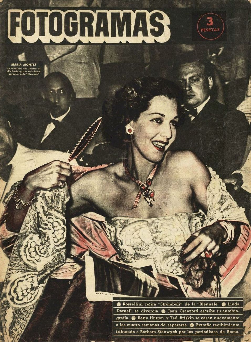 FOTOGRAMAS magazine cover Issue 95 3 September 1950