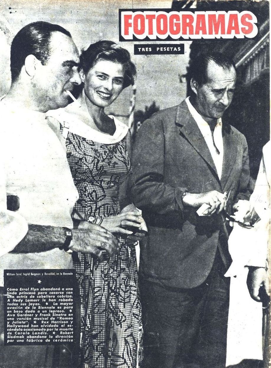 FOTOGRAMAS magazine cover Issue 96 16 September 1950