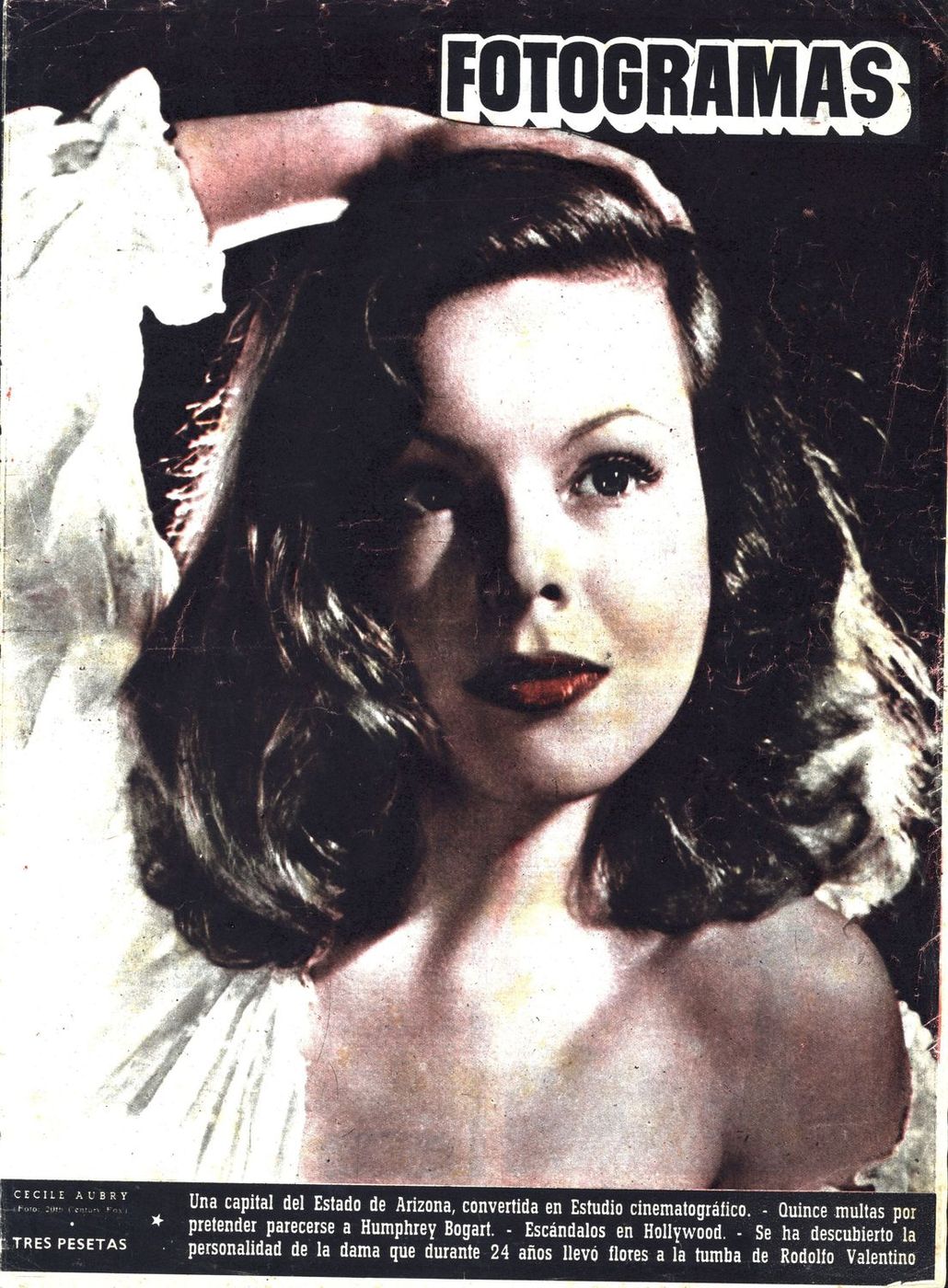 FOTOGRAMAS magazine cover Issue 97 22 September 1950