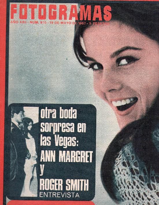 FOTOGRAMAS magazine cover Issue 970 19 May 1967
