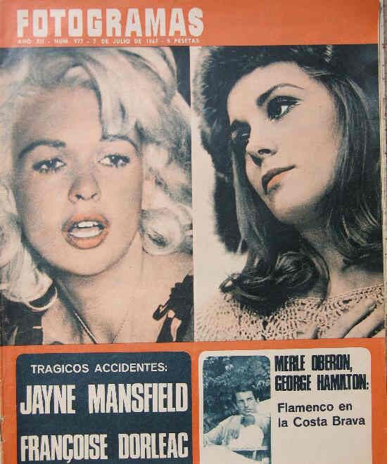 FOTOGRAMAS magazine cover Issue 977 7 July 1967