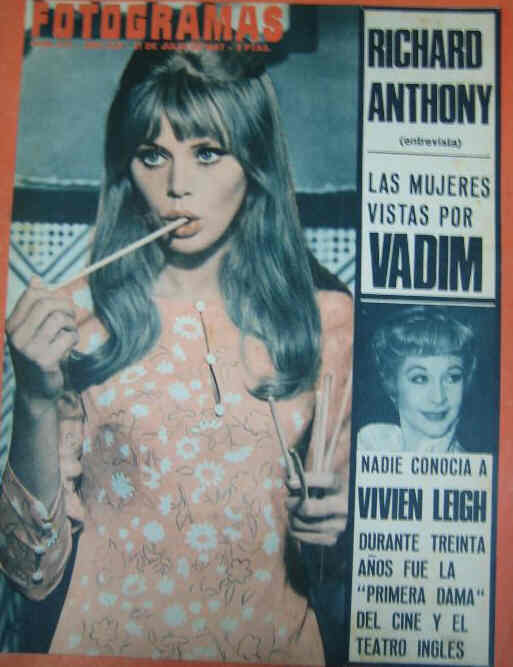 FOTOGRAMAS magazine cover Issue 979 21 July 1967