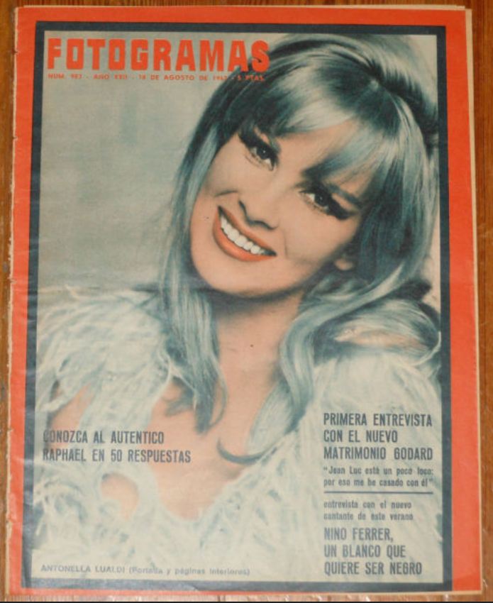 FOTOGRAMAS magazine cover Issue 983 18 August 1967