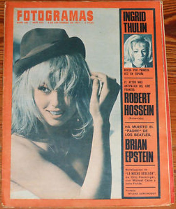 FOTOGRAMAS magazine cover Issue 986 8 September 1967