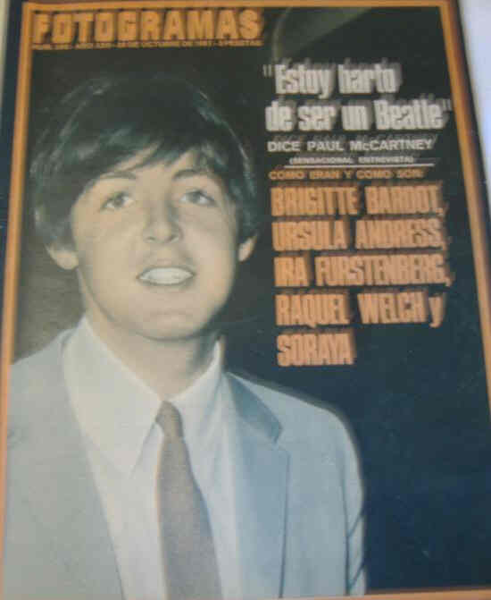 FOTOGRAMAS magazine cover Issue 992 20 October 1967