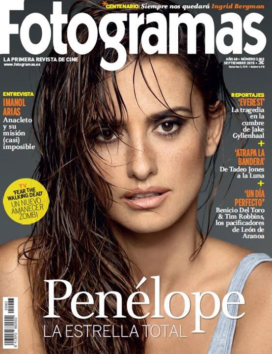 FOTOGRAMAS magazine cover Issue 2063 September 2015