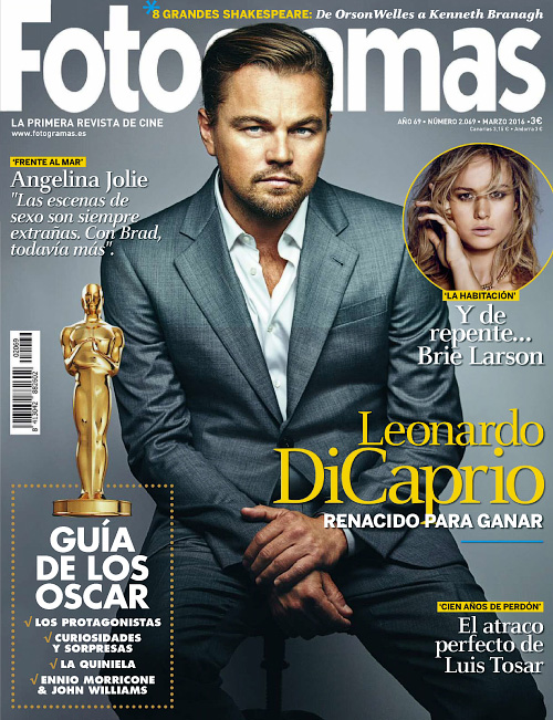 FOTOGRAMAS magazine cover Issue 2069 March 2016