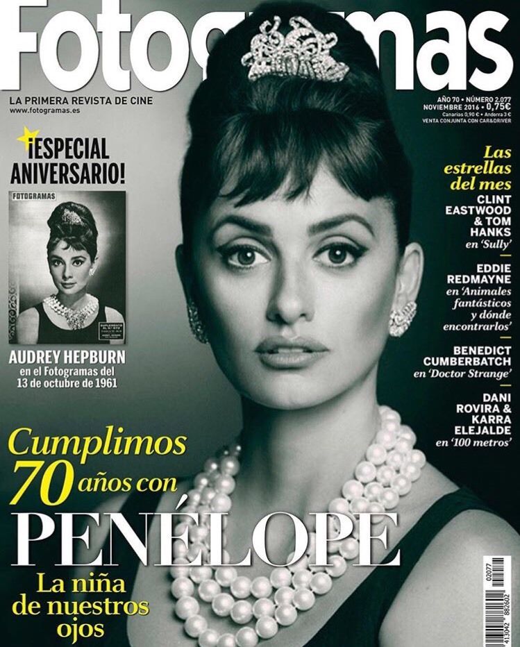 FOTOGRAMAS magazine cover Issue 2077 November 2016