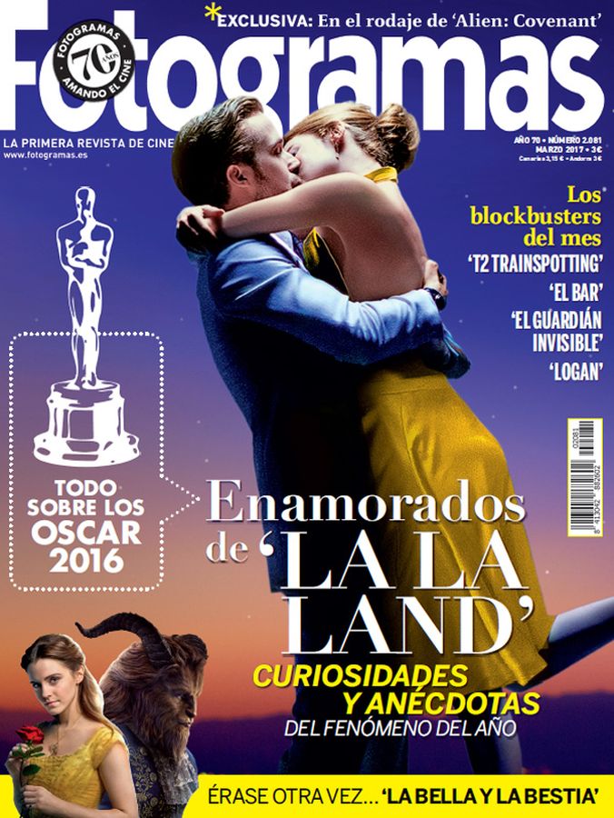 FOTOGRAMAS magazine cover Issue 2081 March 2017