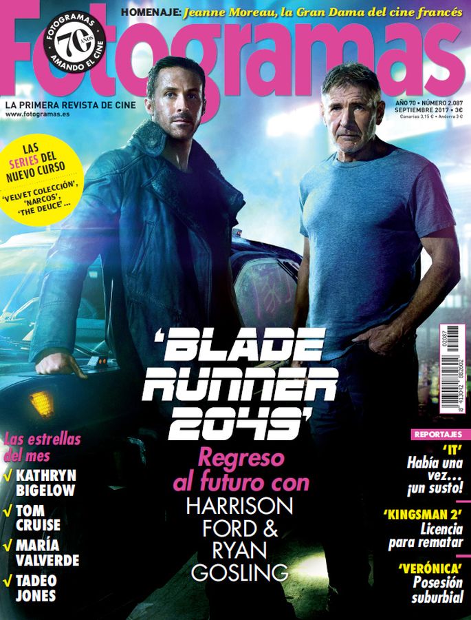 FOTOGRAMAS magazine cover Issue 2087 September 2017