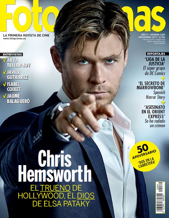 FOTOGRAMAS magazine cover Issue 2089  November 2017