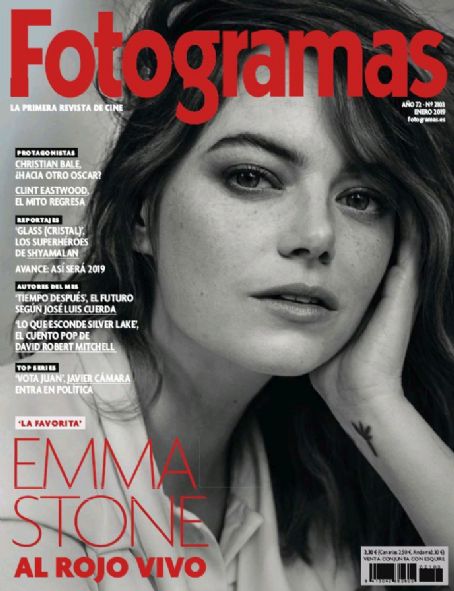 FOTOGRAMAS magazine cover Issue 2103  January 2019