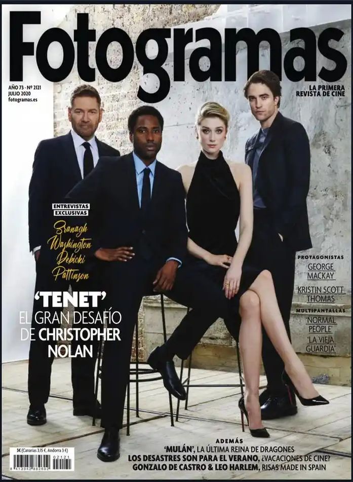 FOTOGRAMAS magazine cover Issue 2121  July 2020