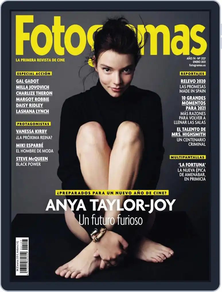 FOTOGRAMAS magazine cover Issue 2127  January 2021