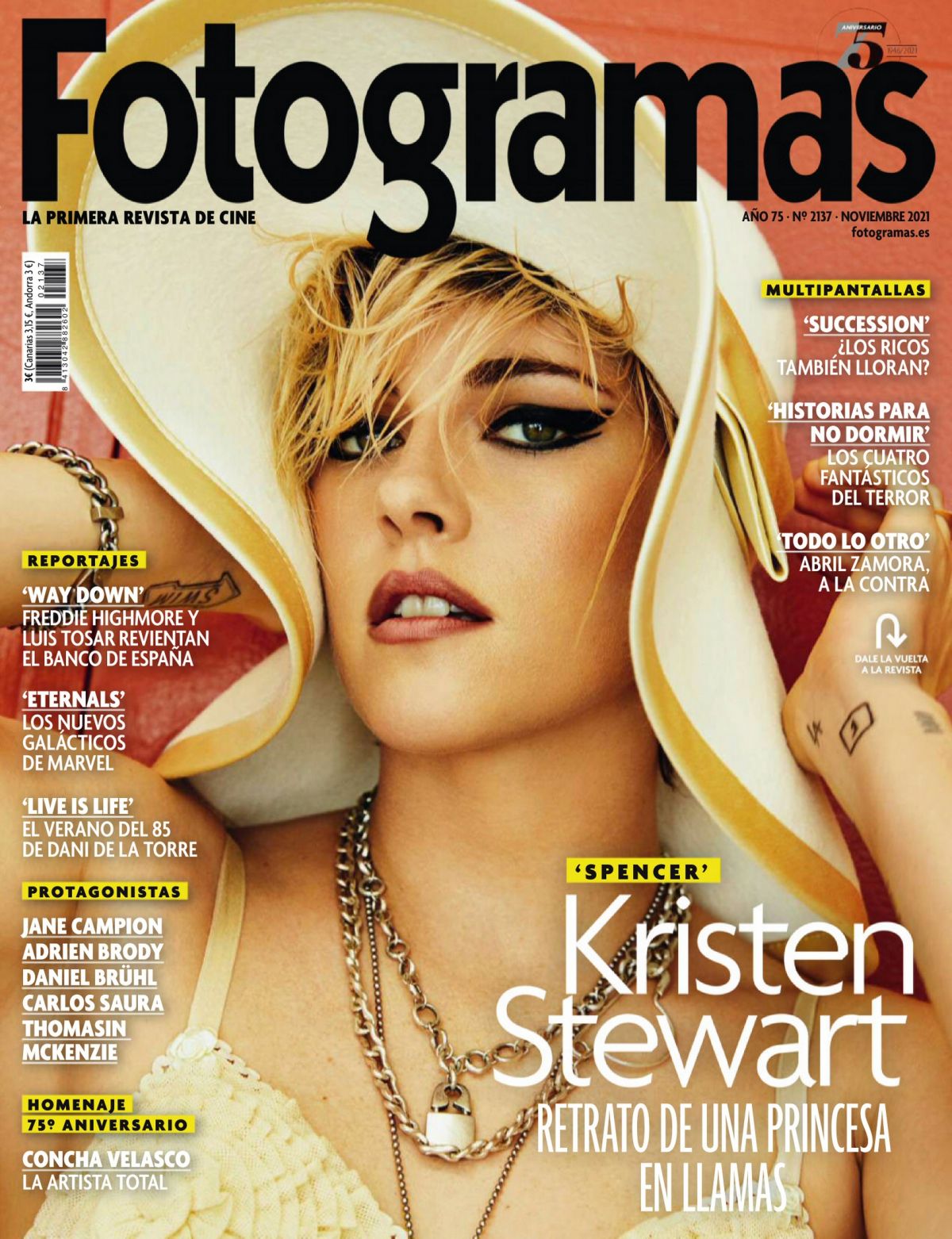 FOTOGRAMAS magazine cover Issue 2137  November 2021