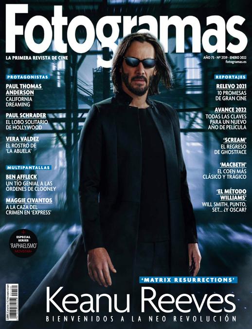 FOTOGRAMAS magazine cover Issue 2139  January 2022