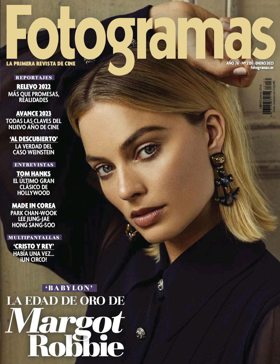 FOTOGRAMAS magazine cover Issue 2151  January 2023