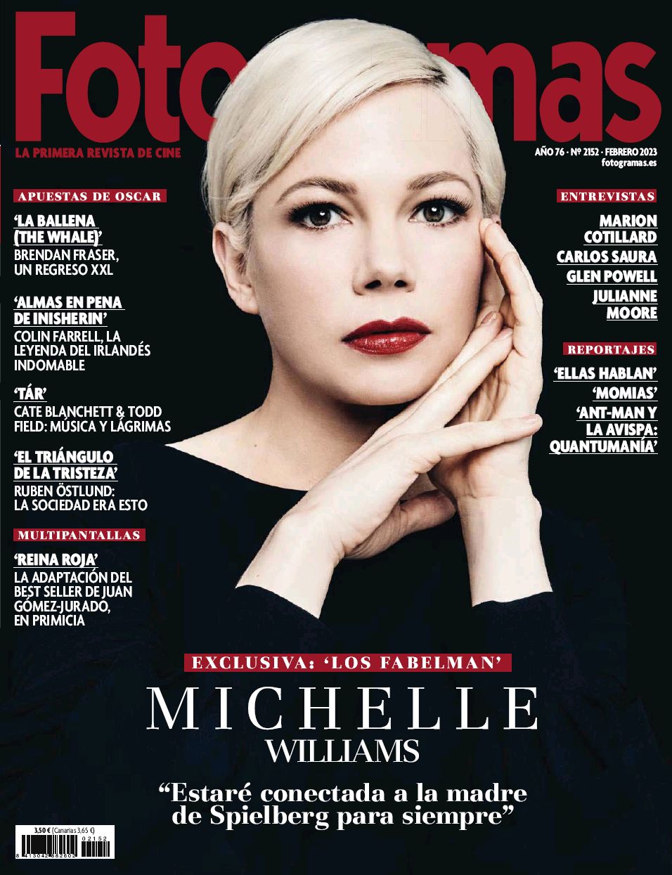 FOTOGRAMAS magazine cover Issue 2152  February 2023
