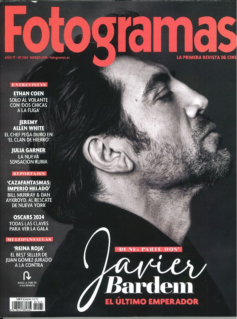 FOTOGRAMAS magazine cover Issue 2165  March 2024