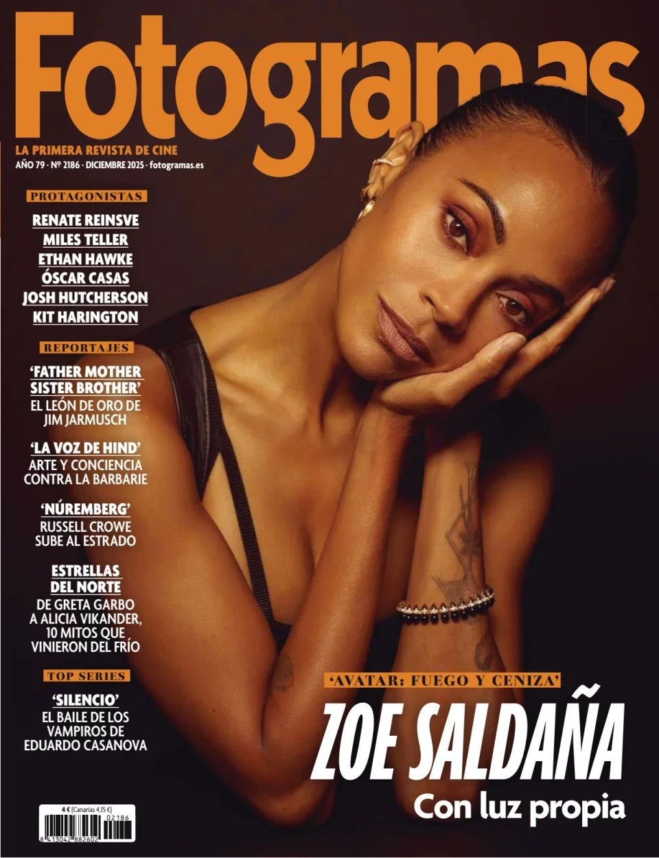 FOTOGRAMAS magazine cover Issue 2186  December 2025
