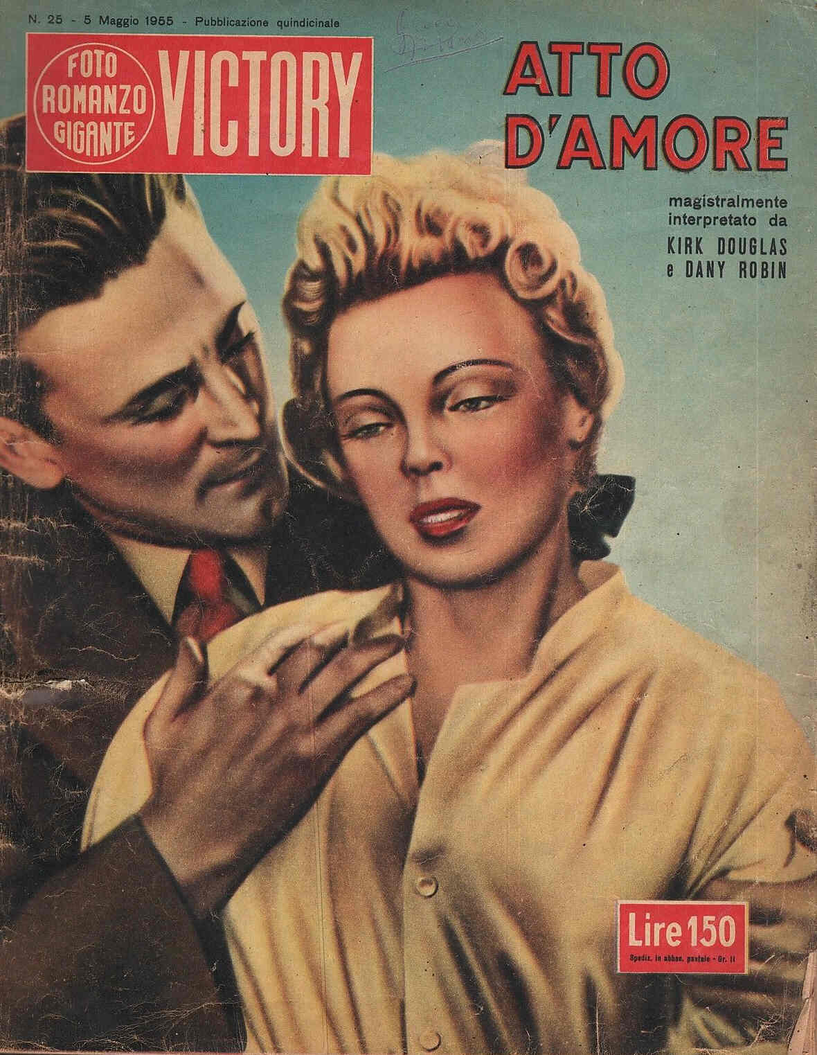 FOTO ROMANZO GIGANTE VICTORY magazine cover Issue 25 5 May 1955