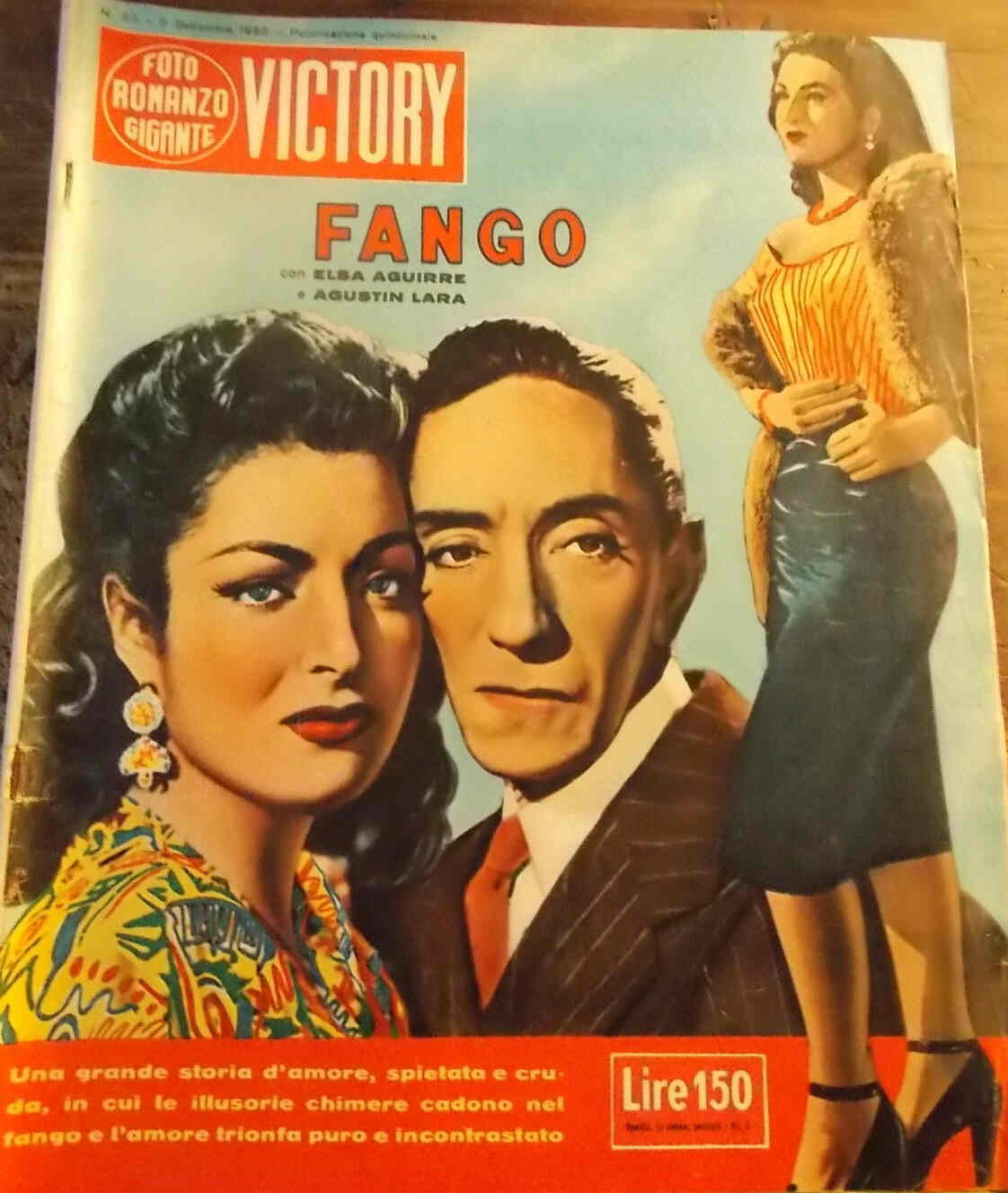FOTO ROMANZO GIGANTE VICTORY magazine cover Issue 33 5 September 1955
