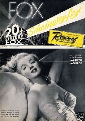 20TH CENTURY FOX SCHEINWERFER magazine cover September 1952