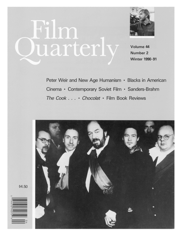 FILM QUARTERLY magazine side cover  Vol 44 # 2 Winter/December 1990