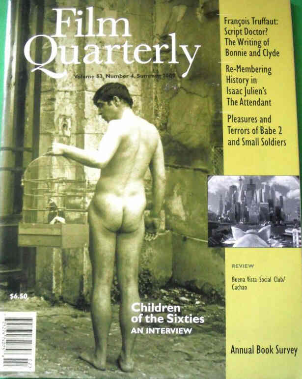 FILM QUARTERLY magazine side cover  Vol 53 # 4 Summer/June/July/August 2000