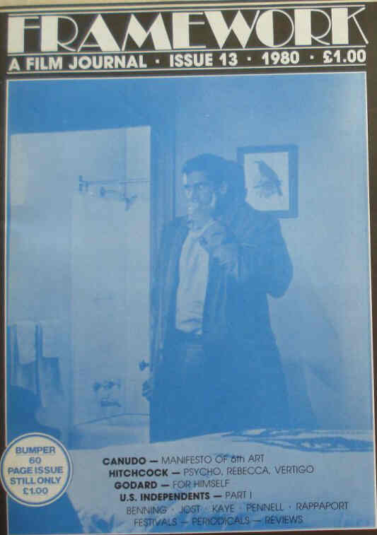 FRAMEWORK magazine cover Issue 13 Autumn/September 1980