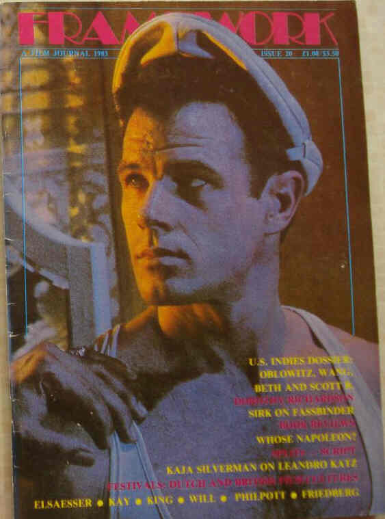 FRAMEWORK magazine cover Issue 20 Spring/March 1983