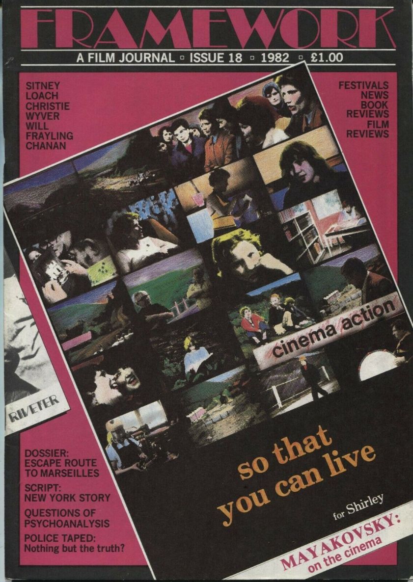 FRAMEWORK magazine cover Issue 18  March 1982