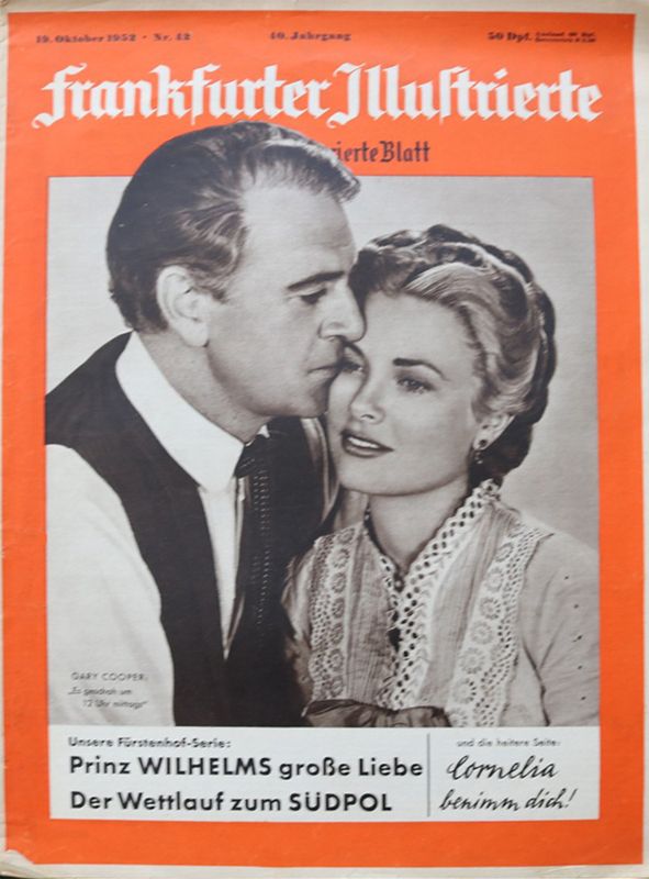 FRANKFURTER ILLUSTRIERTE magazine side cover Issue 42 19 October 1952