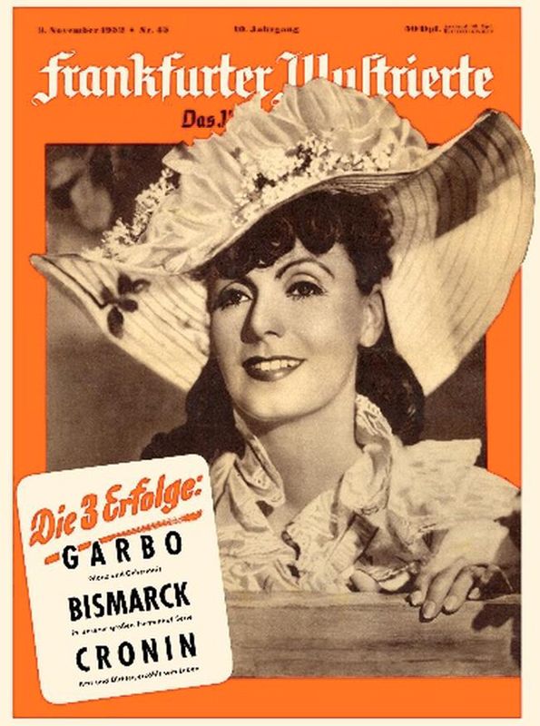 FRANKFURTER ILLUSTRIERTE magazine side cover Issue 45 9 November 1952