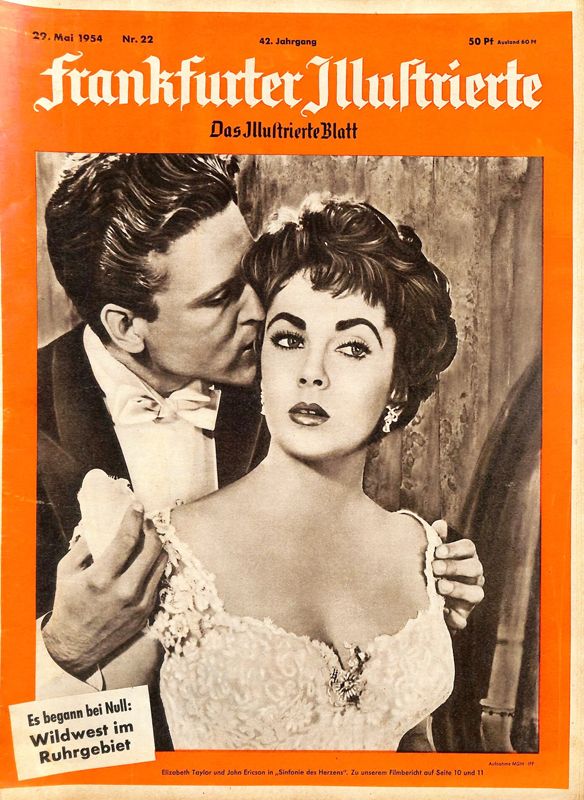 FRANKFURTER ILLUSTRIERTE magazine side cover Issue 22 29 May 1954