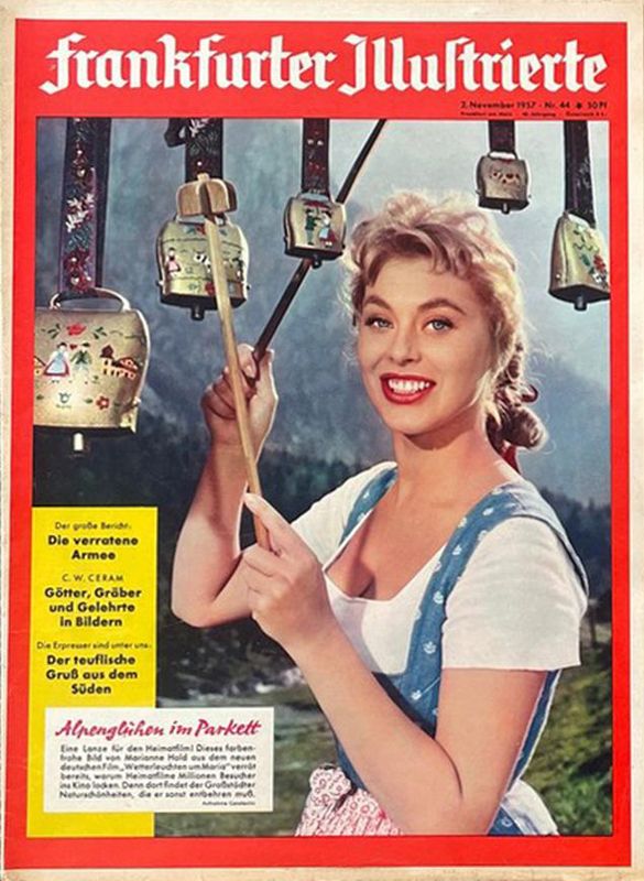 FRANKFURTER ILLUSTRIERTE magazine side cover Issue 44 2 November 1957