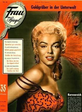 FRAU IM SPIEGEL magazine side cover Issue 42  1954