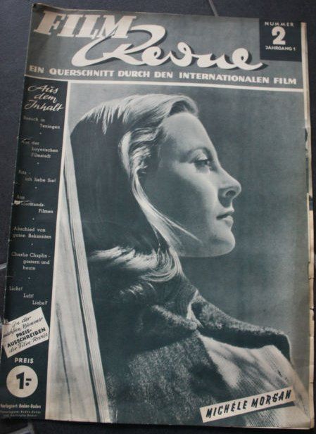 FILM REVUE magazine cover Issue 2  1947