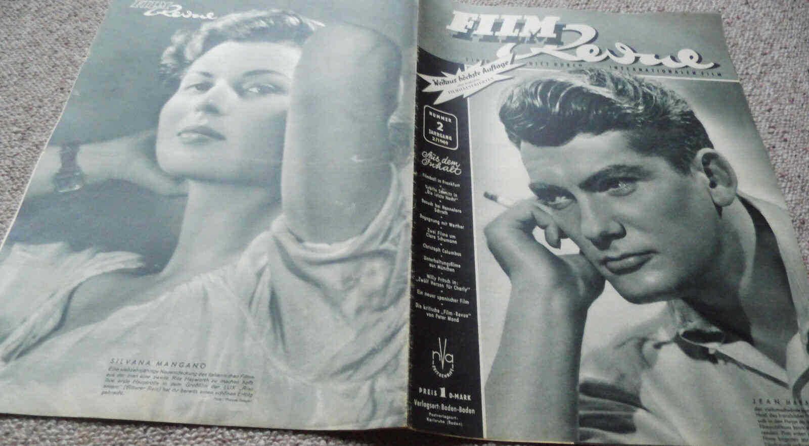 FILM REVUE magazine cover Issue 2  1949