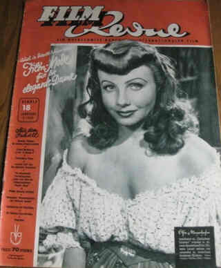 FILM REVUE magazine cover Issue 18  1949