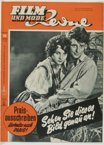 FILM REVUE magazine cover Issue 10  1950