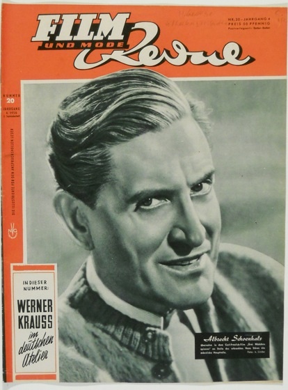 FILM REVUE magazine cover Issue 20  1950