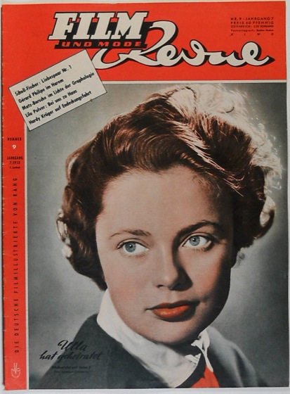 FILM REVUE magazine cover Issue 9  1953